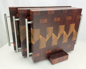 End Grain Cutting board with handles (SET)