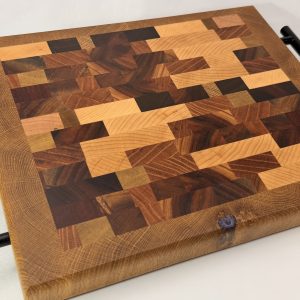End Grain Cutting board with handles